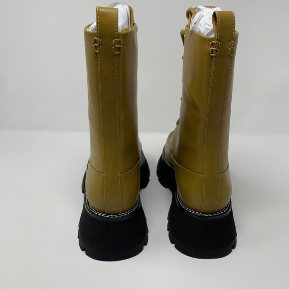 3.1 Phillip Lim Kate SP22-T808SEN Lace-Up Combat Boot Womens US 10.5 Honey S0425 - Picture 5 of 10